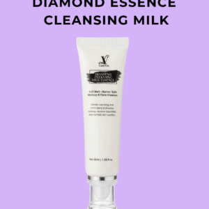 DIAMOND ESSENCE CLEANSING MILK- Soft Melt • Barrier-Safe • Makeup & Face Cleanser